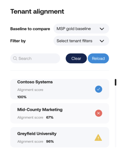 A screenshot of a tenant